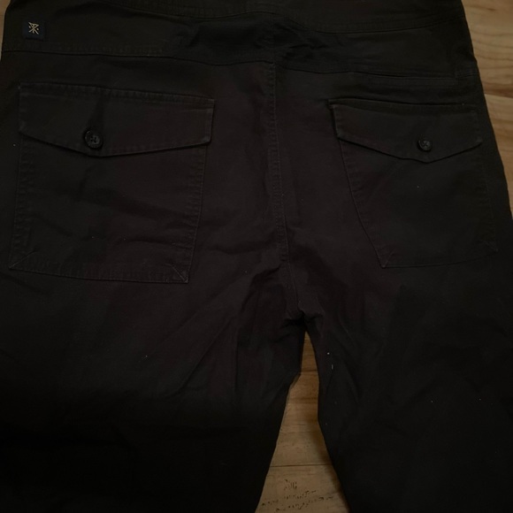 Roark Charcoal Drawstring Slacks Pants Pockets - Picture 3 of 3
